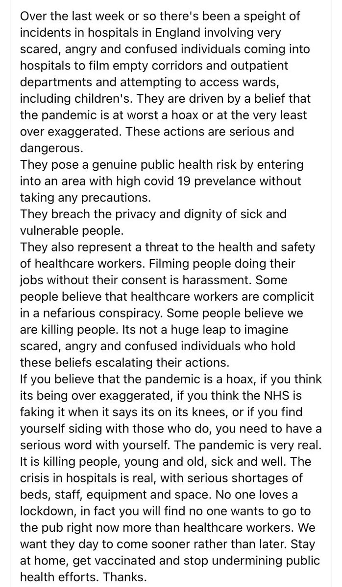 Forwarded from a colleague - believe this if you believe nothing else