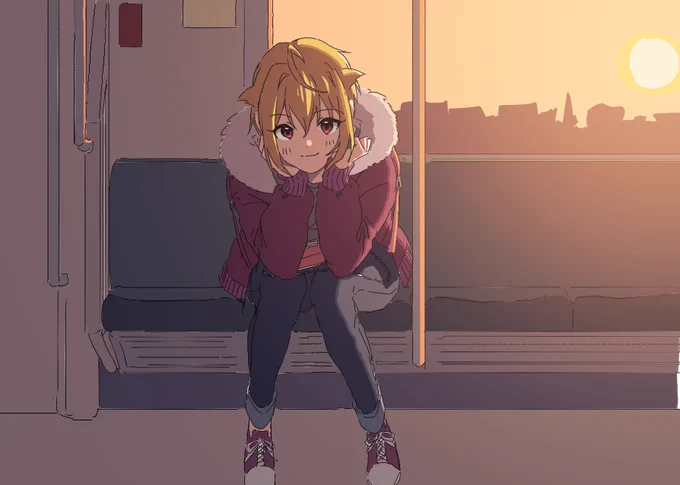 「どうしてわざわざ向かいに座るんですかぁ?」 