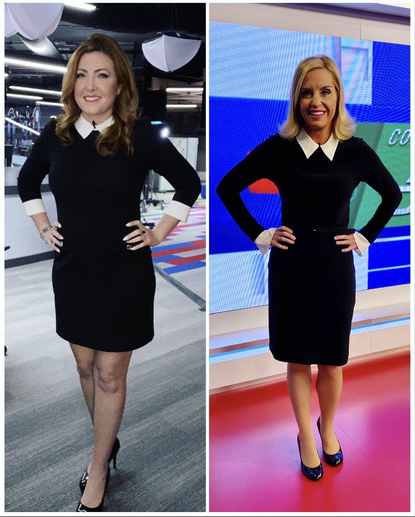 Matchin’ mamas! Looks like <a href="/KPRC2Amy/">Amy Davis</a> and I both got the Wednesday memo. 😏