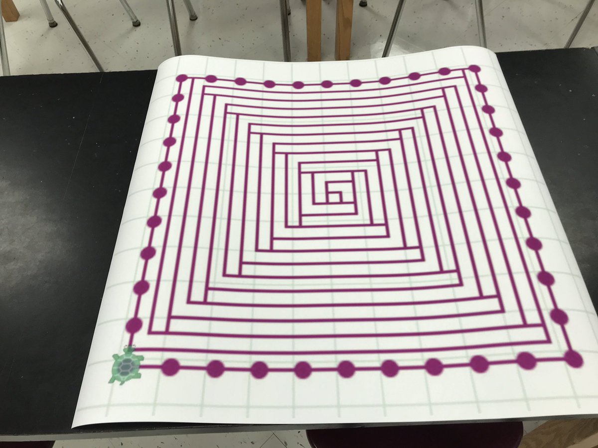 Think_Moore's tweet photo. Here is another original artwork created by a @napls_is learner using @pencilcoder and the @VariQuest printer! Drawing with code! #fablab #productbasedlearning https://t.co/c1yXOO51lt