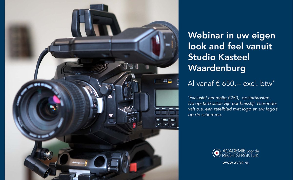 avdr_nl's tweet photo. Een webinar live uitzenden vanuit kasteel Waardenburg en ook de video ontvangen voor op de eigen website?!
Kijk voor meer informatie op: https://t.co/E7Z9Evf6nS https://t.co/JW1v9VVkPO