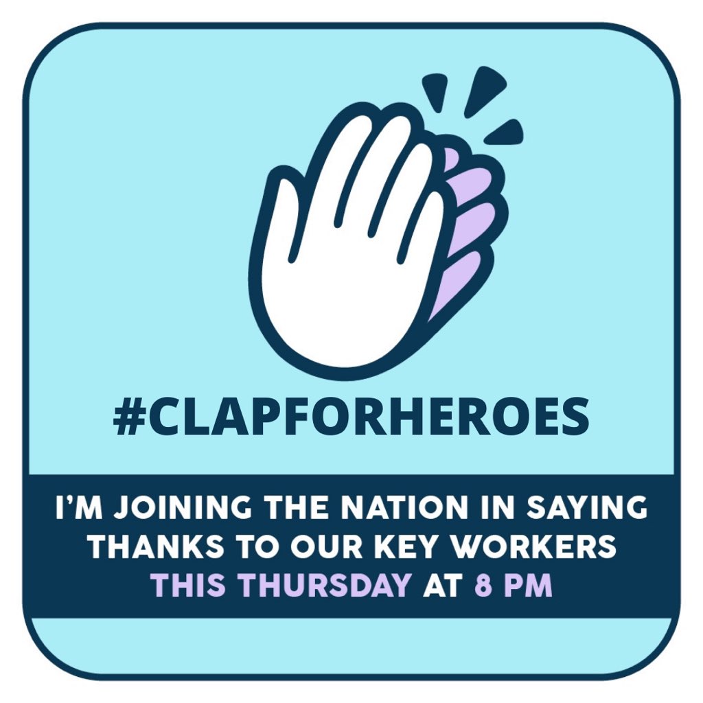 CW Active (@cw_active) on Twitter photo From 8pm tomorrow, people are being urged to #ClapForCarers again but this time it is being called #ClapForHeroes "to acknowledge every hero who has played their part through the pandemic." <a href="/Clapforheroesuk/">Clap For Heroes</a> From 8pm tomorrow, people are being urged to #ClapForCarers again but this time it is being called #ClapForHeroes "to acknowledge every hero who has played their part through the pandemic." <a href="/Clapforheroesuk/">Clap For Heroes</a>