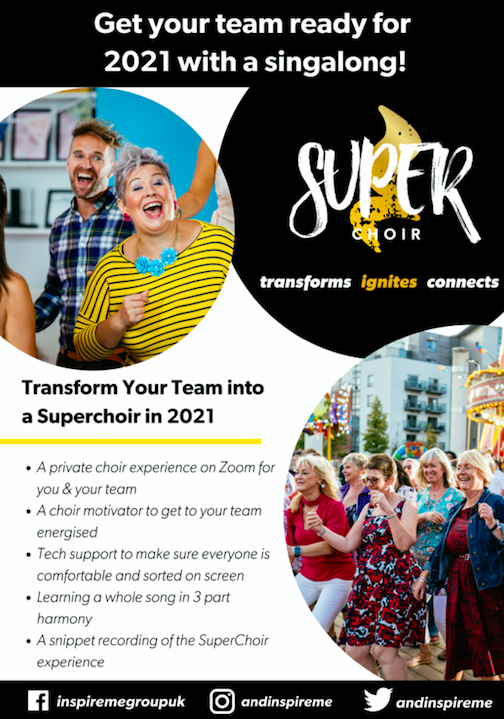 Are you looking for an innovative way to connect your remote-working team? We're offering online choir experiences for teams of all sizes! 🌟  Kick-start the new year with a high energy #choirsession that your team will love! Get in touch today for more information. #onlineteam