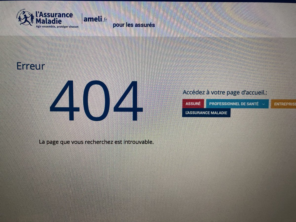 ccdeli37's tweet photo. Ce matin j’essaie d’activer l’appli e-CPS : pas moyen.
Je consulte la lettre d’info de la CPAM ayant pour titre « Les professionnels de santé appelés à se faire vacciner ». Je clique sur le lien... et là :
👏👏👏👏👏👏👏👏👏👏👏👏 
@ameli_actu @Cpam37 Vous êtes nazes! https://t.co/Ls4XqC37Bo