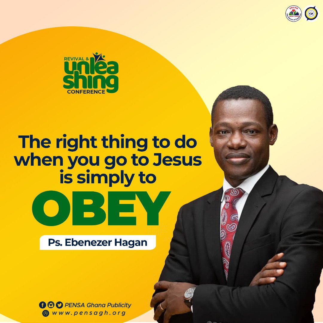 pensaghana1's tweet photo. The right thing to do when you go to Jesus is simply to OBEY
#pgc21
#pgcquote https://t.co/nqoViLswhP