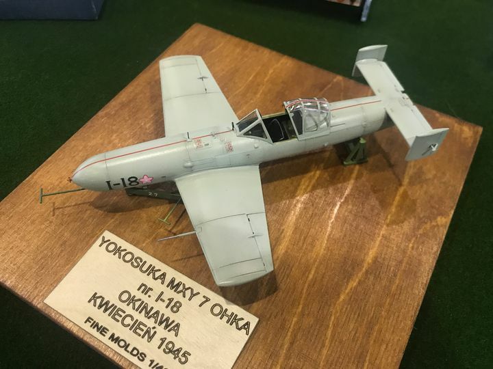 MMP_books's tweet photo. #ModelForToday Yokosuka MXY-7 Ohka. FineMolds 1/48. Tarnobrzeg Model Show 2018. https://t.co/o4aTGVcUVS https://t.co/W8iGoo1XtL