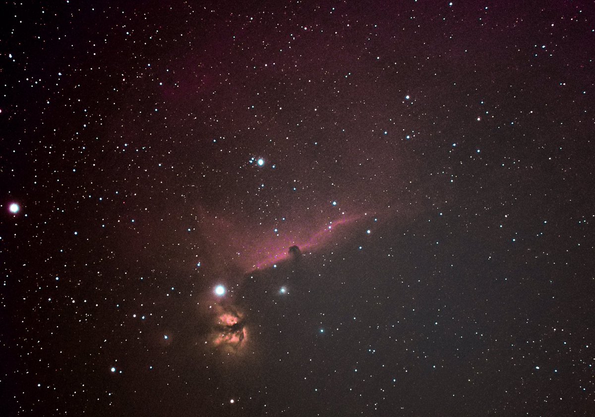 dotdondotjp's tweet photo. 馬頭星雲(IC434)と燃える木(NGC2024)

BORG 55FL+レデューサー0.8×DGQ55
Comet BP フィルター
FUJIFILM X-pro3
AZ-GTi経緯台モード
ISO8000 10秒×150 https://t.co/U57dmdBkmG