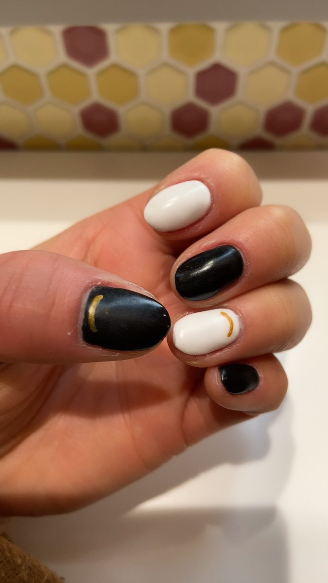 白黒ネイル 白黒ネイル