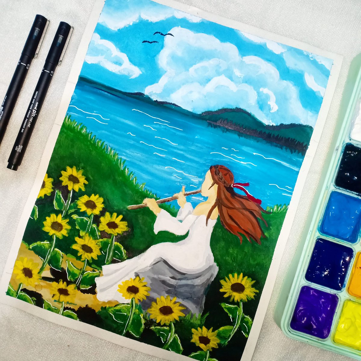artb_el's tweet photo. I haven't posted for a month because I've been busy finishing my school works. Not to mention getting addicted in watching Among Us and Minecraft live streams, which is sometimes a distraction to me. 🤣😅

#art #artph #painting #nature

https://t.co/mtIcdGZSsl https://t.co/NxxG4DbNZV