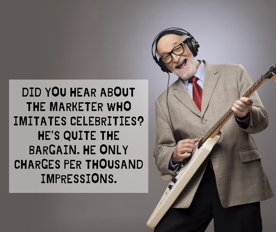 OMG, hahaha Those marketer jokes are the best!