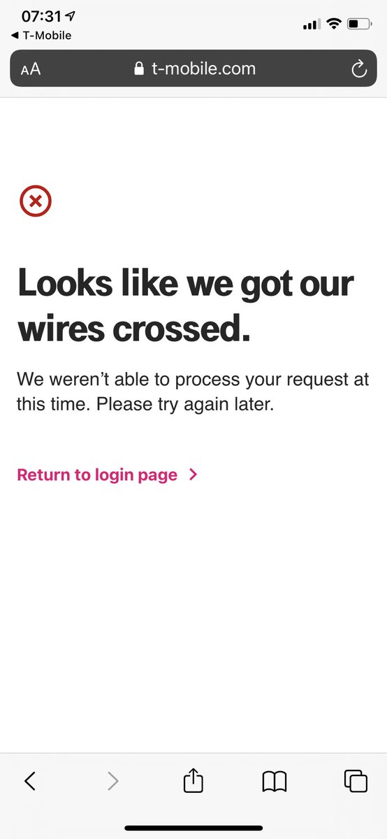 Mirantel's tweet photo. @TMobile what happened to the login to the site?  The app doesn't work either :( 

By the way, auto payment does not work for me too. Therefore, every month I pay manually, and now I can't even log into my account :( https://t.co/GTxwVcVMOz
