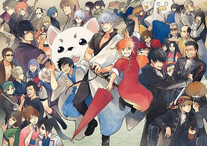 Next, the characters. Gintama is known to have one of the best main casts in all of animanga. It definitely lives up to its name. The dynamics and themes of every character are just so beautiful. Everyone fits in just perfectly. Noone is even mid in this show.