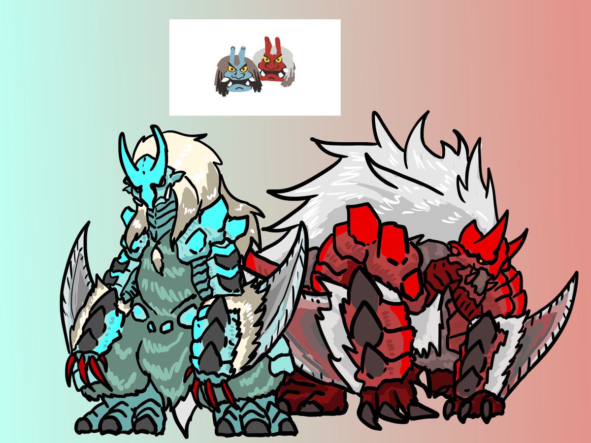 モンハンライズ新モンスター妄想落書き くろあるのイラスト