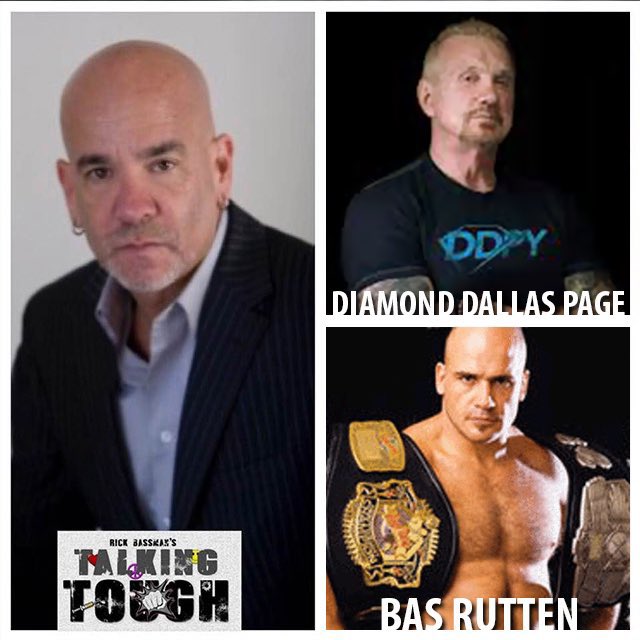 TwoManPowerTrip's tweet photo. Today @TalkingToughPod presents the #3WayDance On the show w/ @rick_bassman is @RealDDP &amp; #BasRuttenMMA talking all things Fighting, Pro wrestling, Life and more! 
Check it out @podcastone

https://t.co/JbjgKyRJY2 https://t.co/wkpmztp4Cm