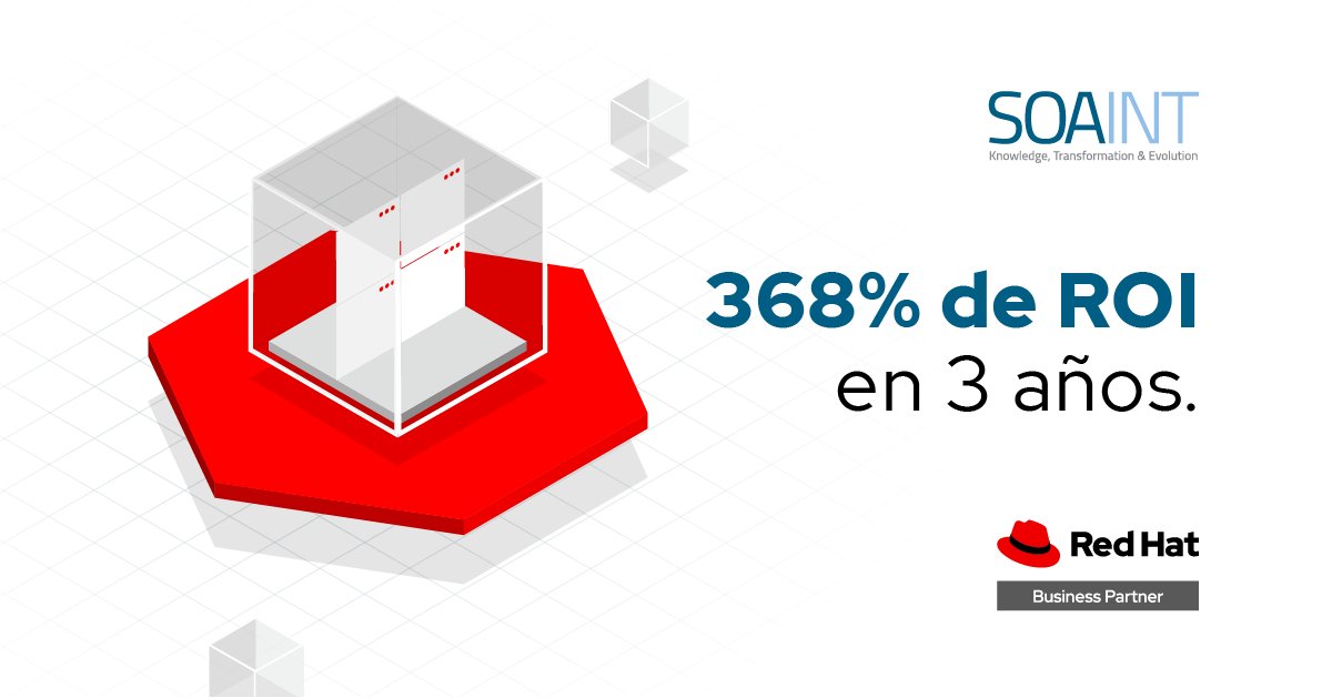 SOAINT's tweet photo. Ésta es sólo una de las ventajas de las soluciones de Red Hat. Descargue el informe de IDC y descubra todos los beneficios. 

https://t.co/J9qcqQhfZX

#RedHat #Soaint #Tecnología #TI #solucionestecnologicas #Tech #Infraestructura https://t.co/mbfEEfBv2o