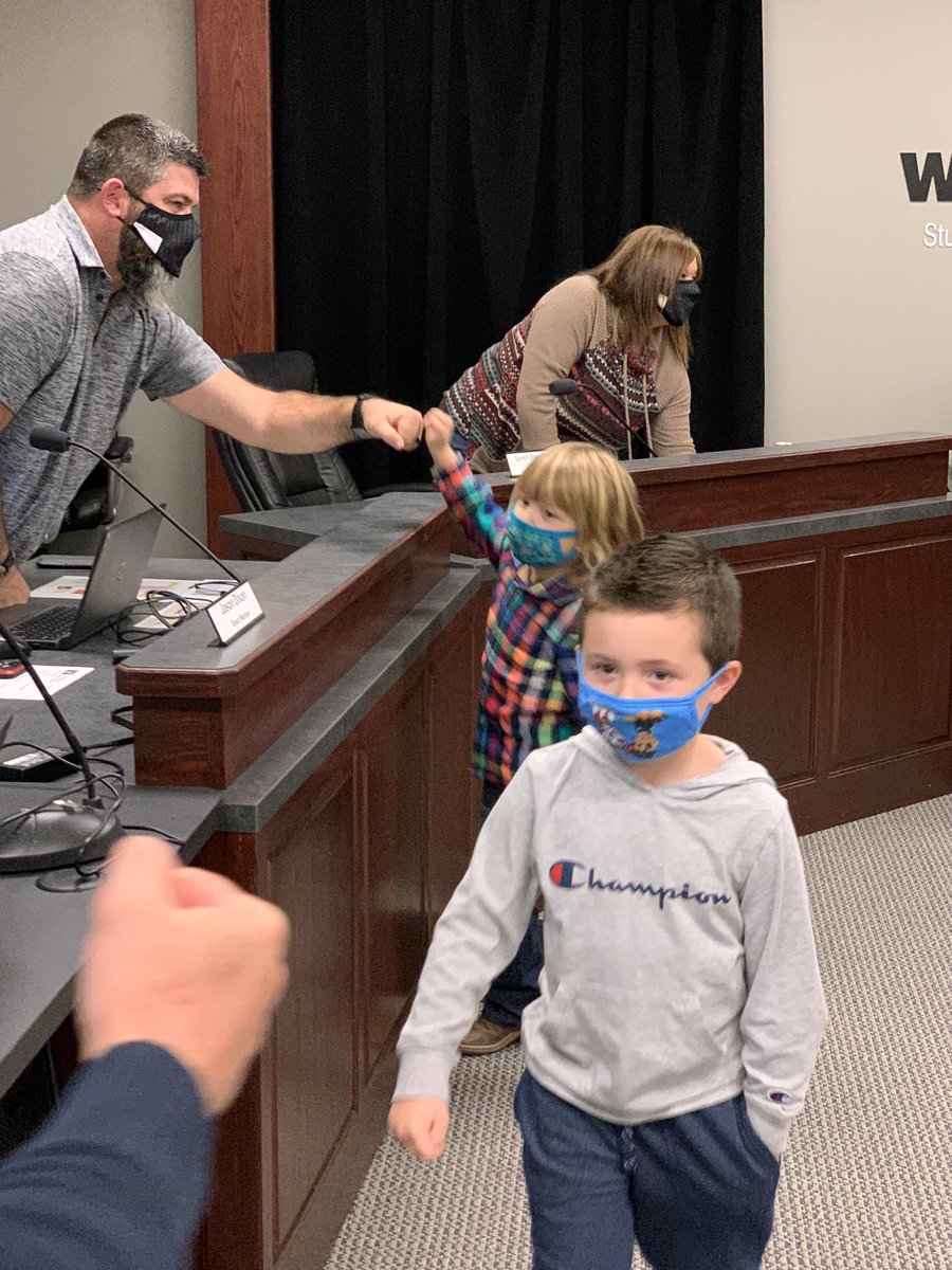 <a href="/WEEPrincipal/">Willard East</a> brought 3 superstar ⭐️ PreK students to the Board Spotlight last night. Students demonstrated classroom routines and expectations that build social/emotional capacity in our youngest learners!