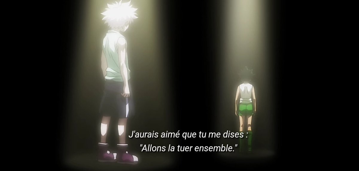 6. FaitKirua a enfin compris que Gon était toxique avec lui, et veut le sauver pour qu'il s'excuse. (Bien-sûr aussi prcq c'est son meilleur ami)