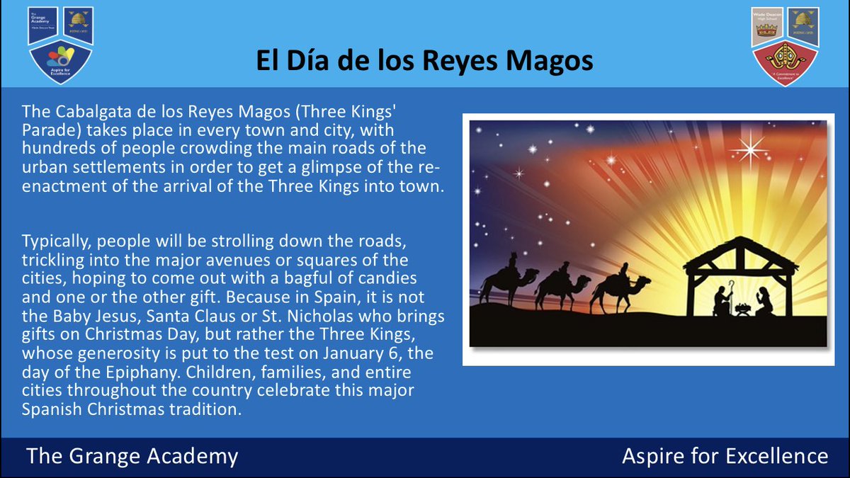 grange_mfl's tweet photo. Spanish Challenge! Today is El Día de los Reyes Magos and Spanish people traditionally make a “Roscon de Reyes”. Have a go at baking your own king’s cake. The link is: https://t.co/TlqoT0ItKW #spanishchallenge #roscondereyes #smsc #homelearning https://t.co/os5fnfIStZ