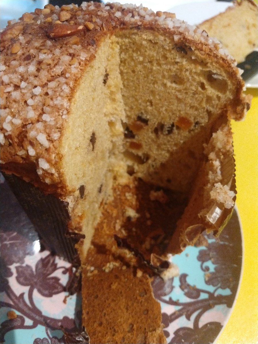 AdrienDixneuf's tweet photo. Enfin la brioche du #GeorgeV est finie, il est temps de passer au #panettone de #SimoneZanoni au chocolat, oranges et fleur d'oranger (36€ les 500g) https://t.co/GhD8TtC1RD