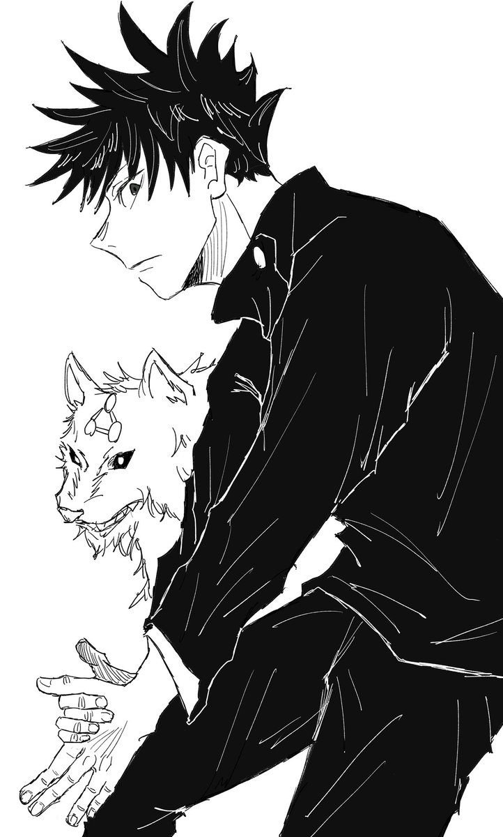 伏黒恵「#伏黒恵 」赤丸の漫画