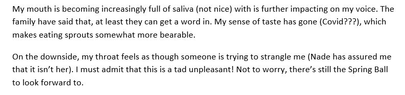 Time for the first #MND update of the year.