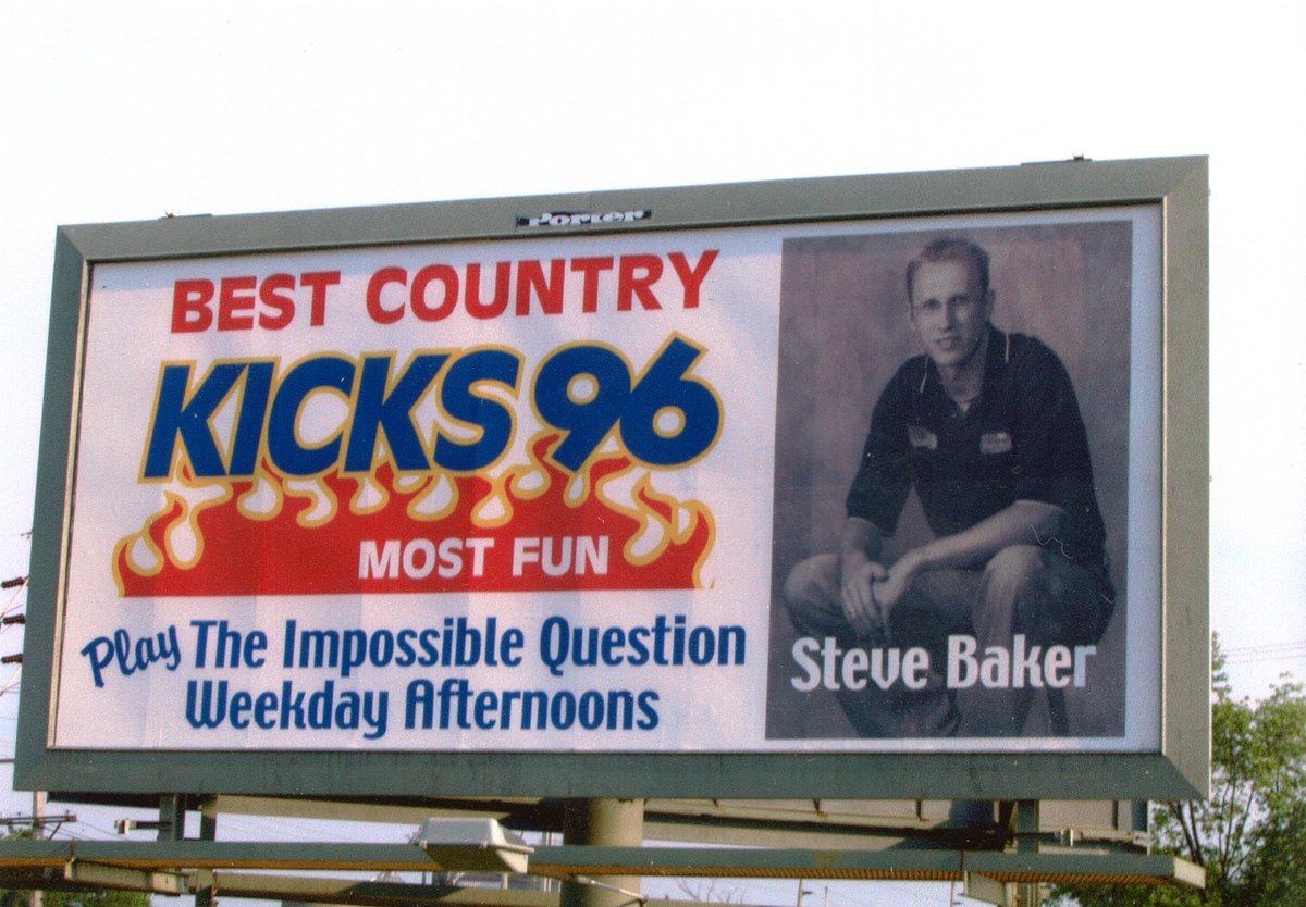 SteveBaker96's tweet photo. I started doing the #ImpossibleQuestion on October 25, 1998. By the early 2000's I was fortunate enough to get my own billboard promoting it.  The first one could be seen driving south on Chester Blvd. and the second one could be seen driving south on Williamsburg Pike/NW 5th. https://t.co/wN5JiMAzIl