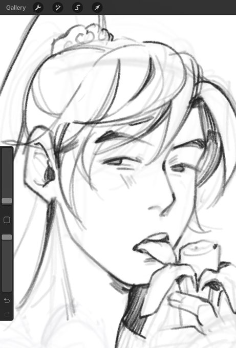 had a lil cry over emotional disney songs while doodlin boy and froot ? kinda wanna redo his struggle bangs tho pls tell me ur mxy hair headcanons ? 