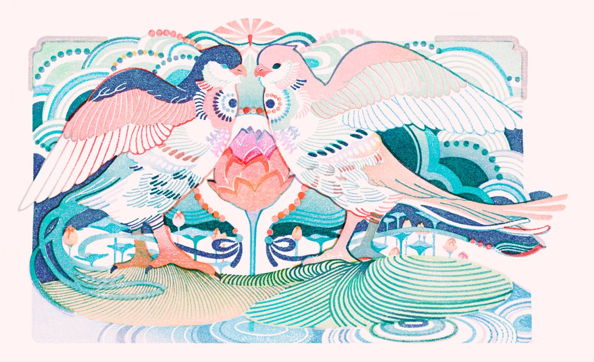「#色の日 今見て好きだなと思う色の組み合わせ 」|アオヤマヤスコ yasuko aoyamαのイラスト