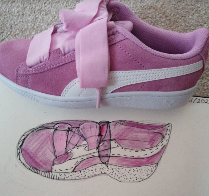 Mrs Munro's year 7 group have been busy drawing their shoes. Some excellent observations here - well done yr 7! <a href="/DownendschNews/">Downend School</a>