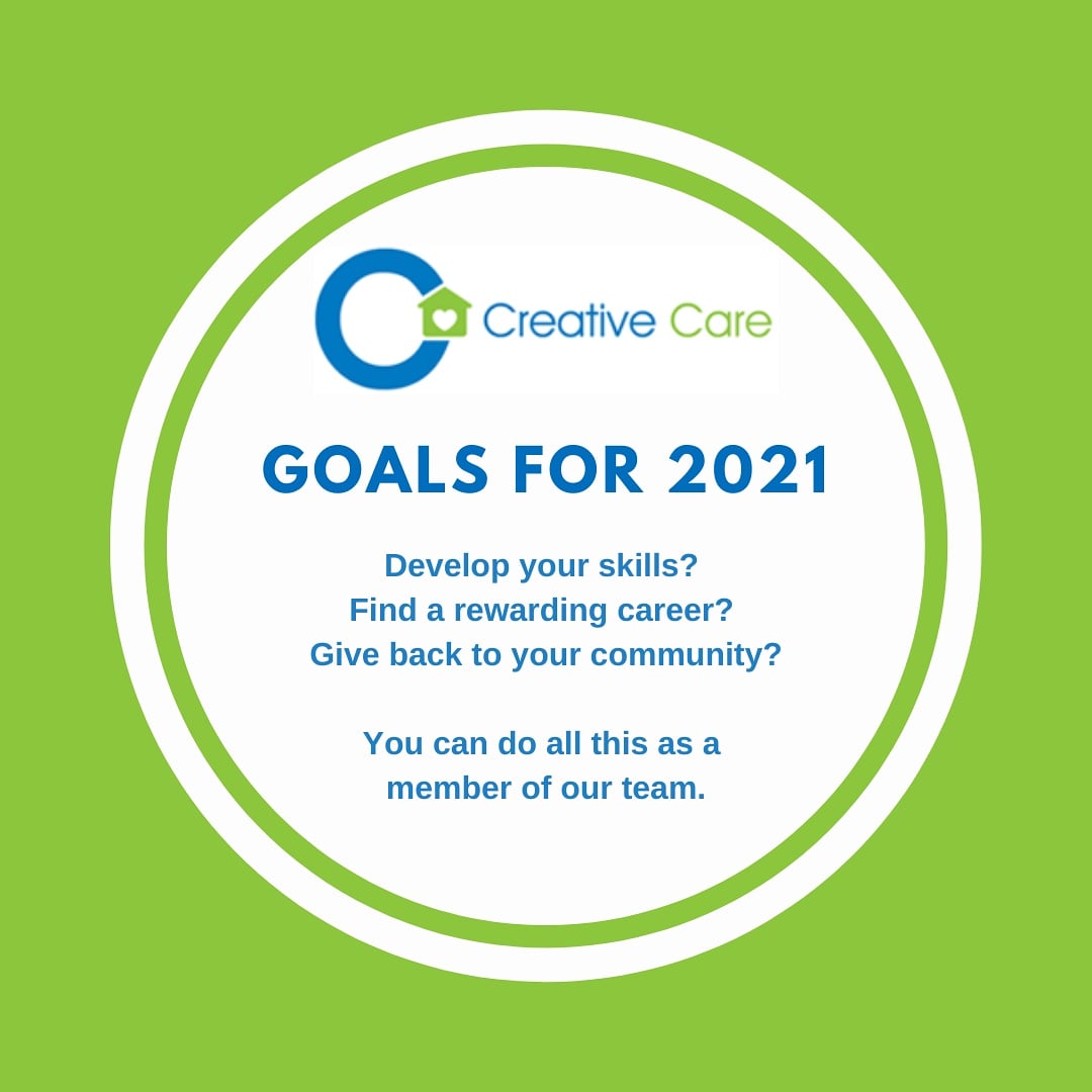 Creative__Care's tweet photo. GOALS FOR 2021: to find out more about our current vacancies visit our website at https://t.co/8ilKE6LqlJ https://t.co/z7nPgWGz20