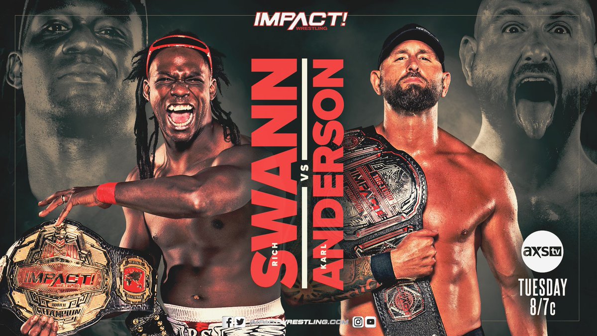 ThisIsTNA's tweet photo. TUESDAY at 8/7c on @AXSTV!
@GottaGetSwann vs. @MachineGunKA
@TenilleDashwood vs. @WeAreRosemary
@Kimber_Lee90 vs. @TheTayaValkyrie
@CodyDeaner vs. @THETOMMYDREAMER
#IMPACTonAXSTV https://t.co/0L1qtwX9wI