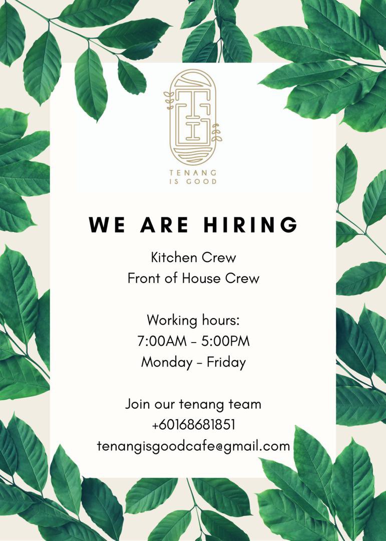 AmarSheqal's tweet photo. Anda sedang mencari pekerjaan? Berminat dengan pekerjaan di cafe? Boleh direct contact nombor dibawah. 😁

@MauKerjaMY @sebarkerja @Oh_KerjaKosong 

#maukerja
#ohkerjakosong
#sebarkerja 
#jobvacancy https://t.co/9Tpd4BimN0