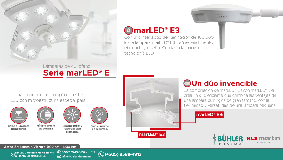 Lámpara de quirófano marLED E KLS MARTIN

Para mayor información:
📲 whatsapp 8588-4913 wa.link/fx010z
Horario de atención: 7:00 am - 4:00 pm
☎️ 2249-3616 ext. 117
✉️ info@buhlerpharma.net
#buhlerpharma #klsmartin #lamparaquirurgica