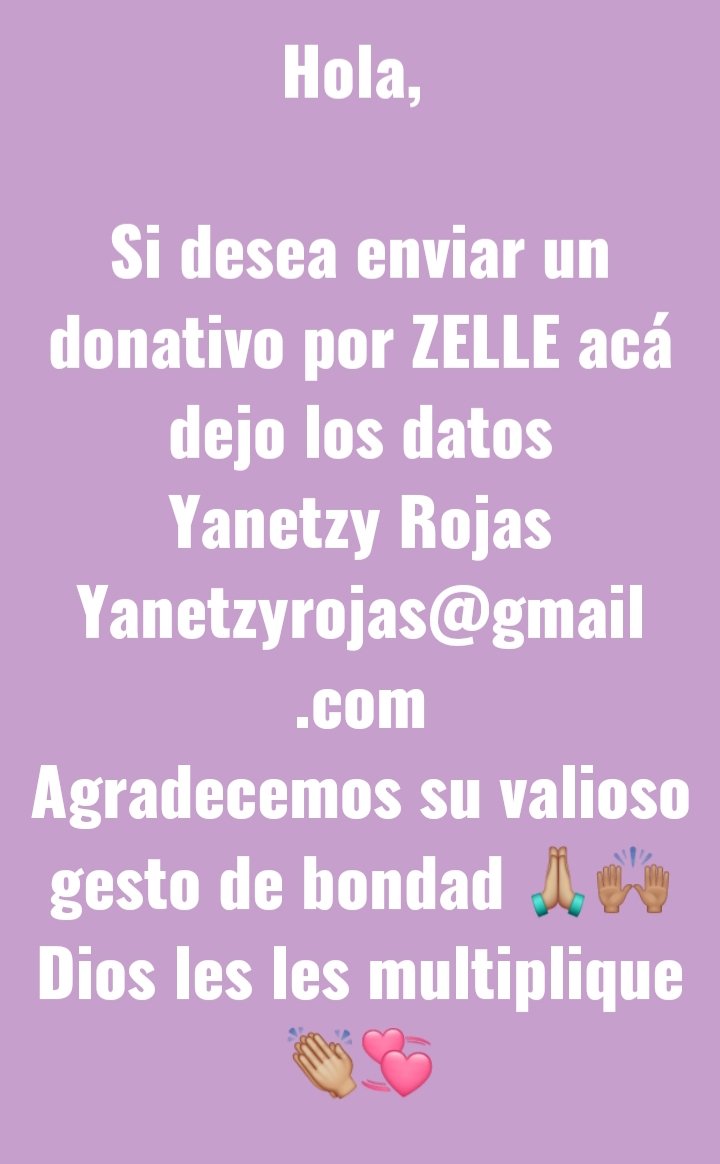 Buen día gracias a todas las personas que siguen mi cuenta,  🆘 si está en su posibilidad darle su apoyo a la Campaña de mi hija Eliana ya que su vida está en riesgo 😥, necesita una operación de columna URGENTE, es muy costosa y no contamos con los recursos, Dios les Bendiga 🙏
