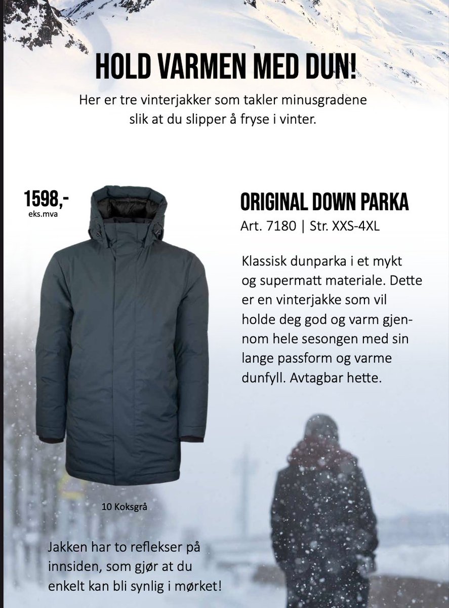 xpressprofil's tweet photo. Kulda har kommet❄️hold varmen med dun!🔥,  Her er to vinterjakker som takler minusgradene slik at du slipper å fryse i vinter. #firmagaver #dunjakke #holdvarmen #profilartikler
https://t.co/f2r5Anx2Dr
https://t.co/z4hGTuH7Oz https://t.co/YwpggmY0RI