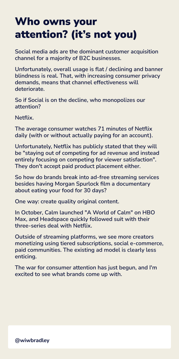 wiwbradley's tweet photo. With companies still gradually moving their budgets from traditional ads to digital, many marketers are on the hunt for the next opportunity to capture consumer attention. https://t.co/qaq7HWJ6bt
