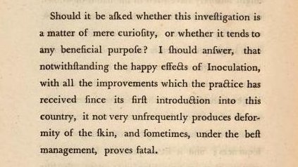 Inoculation was not without its problems. Not everyone had a mild infection. It didn't stop transmission; those who'd been inoculated were as infectious as if they'd contracted smallpox naturally. And it relied on the continued existence of smallpox to prevent smallpox...  8/12