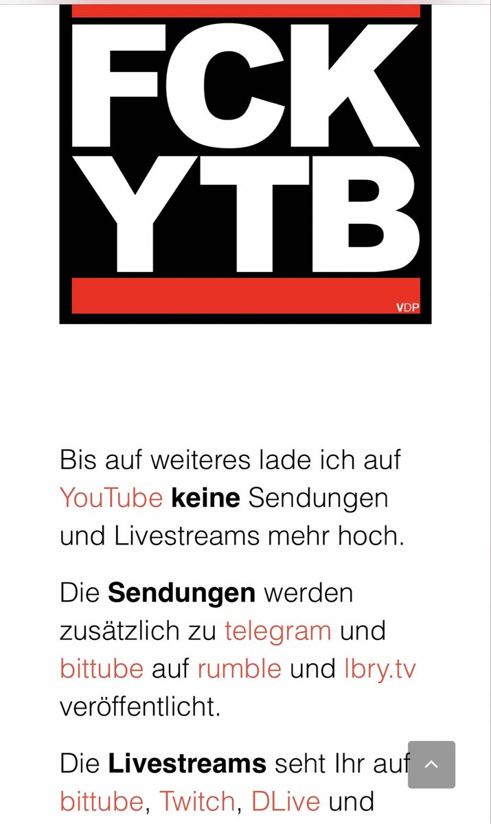 Chreuper's tweet photo. YouTube sperrt: "Verbinde die Punkte" https://t.co/zPusMP2URb