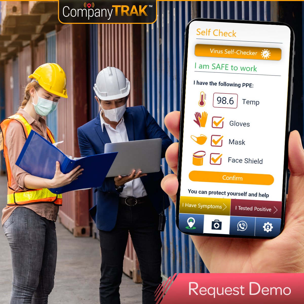 CompanyTrak's tweet photo. Request a Personal Demo today to have a peek into our mobile #app and CT Portal, including user interface, tools, user and equipment management, and powerful reporting. Request DEMO https://t.co/sx3xiFRFI7
#realtimedata #reportingtool #analytics #tools #technology #tech2020 https://t.co/Wb2jeI7AAa