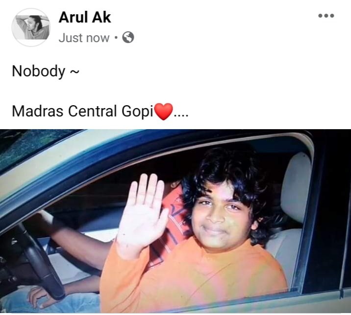 Gopi Anna Unseen❤️
<a href="/Madras_Central/">MadrasCentral</a> <a href="/Paridhabangal/">paridhab</a> <a href="/YouTube/">YouTube</a> <a href="/YouTubeCreators/">YouTube Creators</a> <a href="/YoutubeChannel/">Youtube community</a> <a href="/BBCtrending/">BBC Trending</a>
