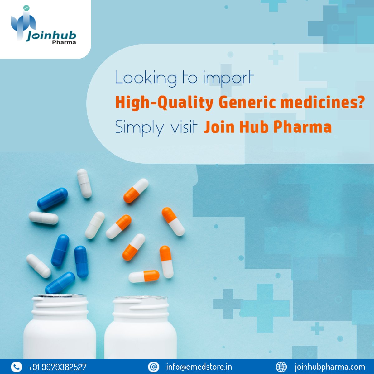 JoinHubPharma's tweet photo. Looking to import high-quality Generic medicines? Simply visit Join Hub Pharma

Visit now - https://t.co/5XJpVsZmQH

#PharmaProducts #pharmacompany #GenericMedicines #medicinesupplier #pharmaimport https://t.co/24S5Prvae9
