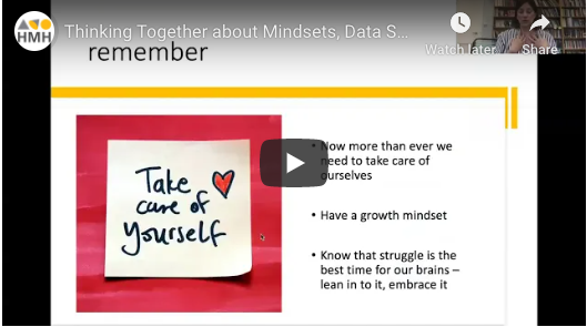 DeliaOchoaIAE's tweet photo. "Struggling often leads to persistence." 💪
Watch @joboaler's keynote session from the @HMHCo #ThinkConnected Virtual Summit where she discusses teaching students to embrace the idea of struggle and viewing challenges as learning experiences. https://t.co/nwBoiIf4ur https://t.co/WSBy3qkEWs
