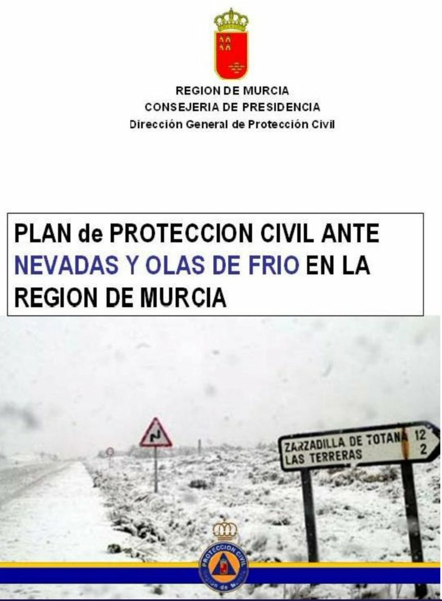 Dispositivo preventivo de <a href="/MurciaForestal/">MURCIA FORESTAL</a> 
<a href="/RM_Agua/">Consejería de Agua, Agricultura, Ganadería y Pesca</a> 
<a href="/defensaforeMUR/">DEFENSA FORESTAL MURCIA</a> 
<a href="/aamm_murcia/">AM Región de Murcia</a>
preparados para atender las situaciones de emergencia derivados de la #BorrascaFilomena_RM en la #RegiónDeMurcia 
⬇️⬇️⬇️⬇️⬇️