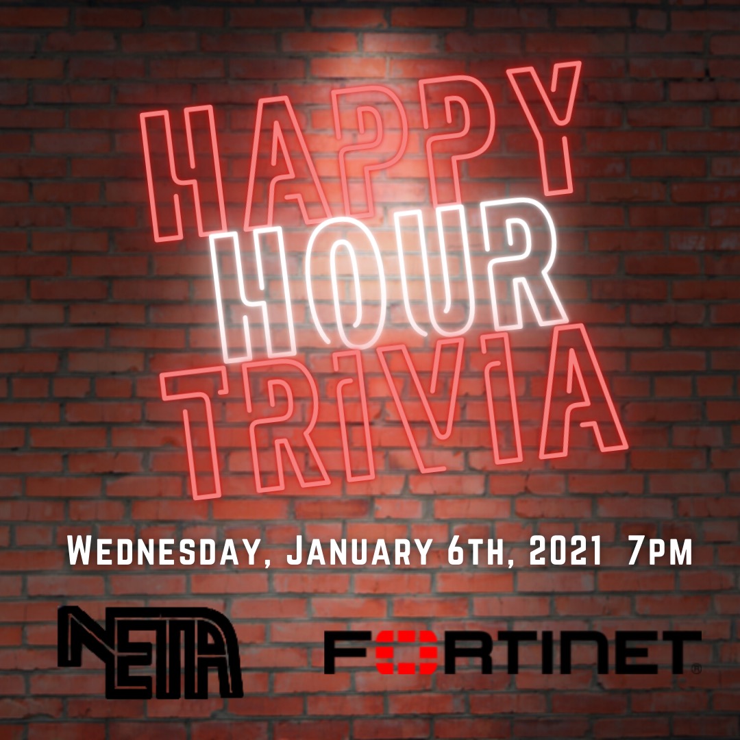 WadeGibson's tweet photo. Join me for @YourNETA Happy Hour Trivia @ 7 PM this evening! Enjoy some fun ed-tech trivia and socialize with other #yourNETA friends! Find the link in Hopin and join us! https://t.co/c2ICAj5bVa