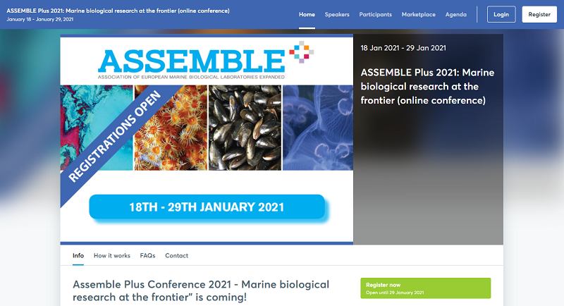 ASSEMBLE_Plus's tweet photo. Build you network and highlight your products and services at the @ASSEMBLE_Plus Conference 2021! The event will feature lectures,  #technology #demos and discussions. Open to all #marine stakeholders. https://t.co/MKbZhPcsJr #biologicalresources # ecology #infrastructure https://t.co/bEXIIvXeD7