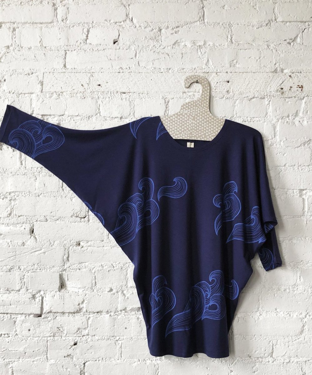 Here's another one of our new arrivals by one of our favourite designers <a href="/smokinglily/">Nadia Mohammed</a> this top is a one size fits most and looks incredible on as well as super soft and cozy . #bywardmarket #shopsmall #supportlocal #ethicalfashion #ecofashion #adorit #adoritboutique