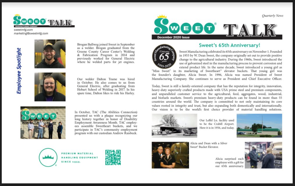 SweetMfg's tweet photo. Have you read December's issue of Sweet Talk?

https://t.co/OPC8sajCzo https://t.co/8ASzhdJrr5