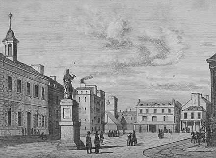 Major Peirson soon had 2,000 men at his disposal, with which he resolved to descend the hill and attack into the town. The French, who were camped in the market (as seen below - a 19th century drawing of the market) , had seized the town's cannons and had placed them at the...