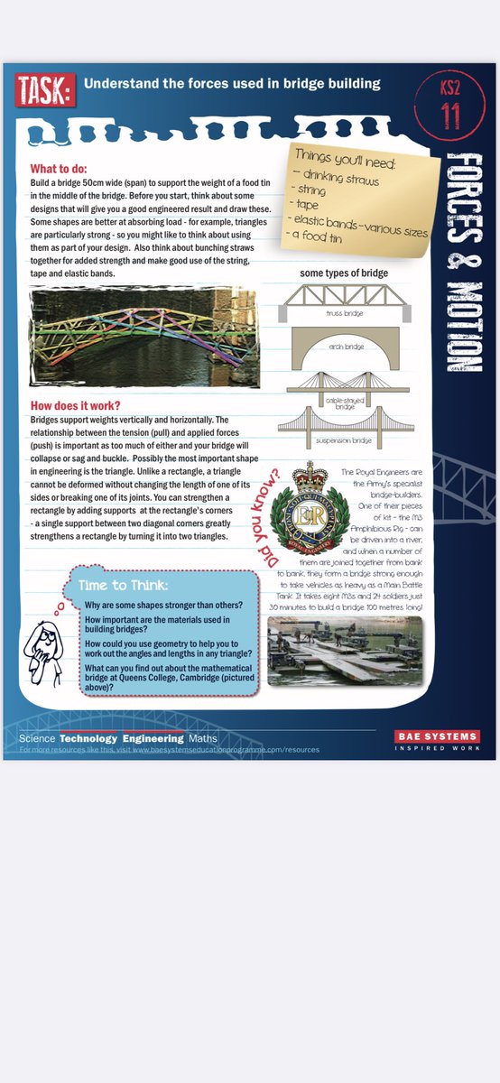 MWCP5's tweet photo. We are having a go at a @STEMAmbassadors Bridge Challenge this afternoon. Let’s see if it will hold! #MWCPScience #MWCPDT 🌉 https://t.co/sPkqLyYyQ3