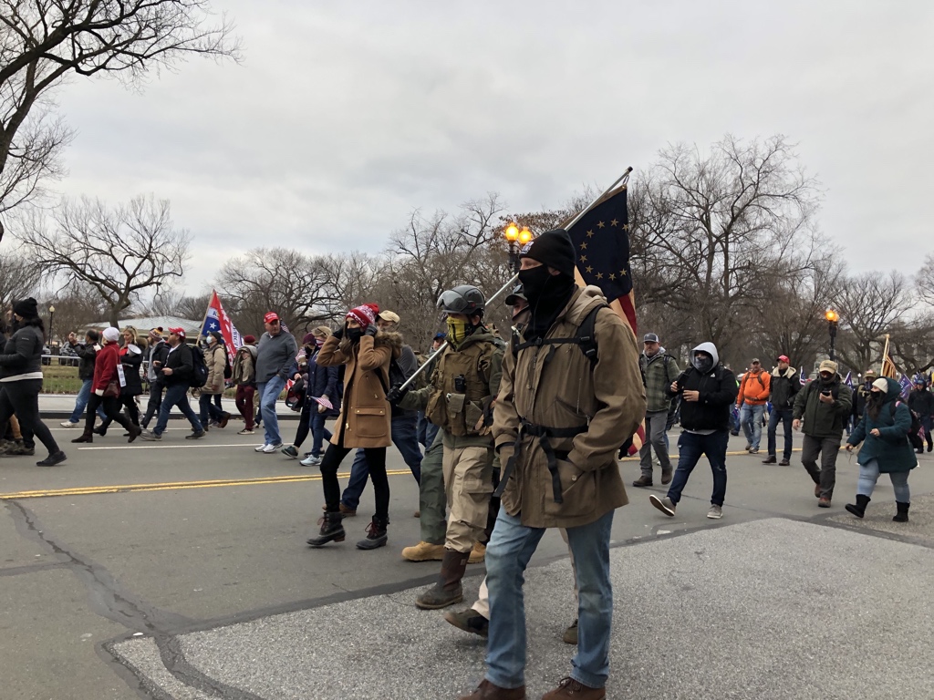 I’m covering today’s Trump protests in DC, where thousands are already in the streets. Many protesters today see today as a kind of climactic battle for America, and there has been a lot of talk about bringing guns or attacking police.